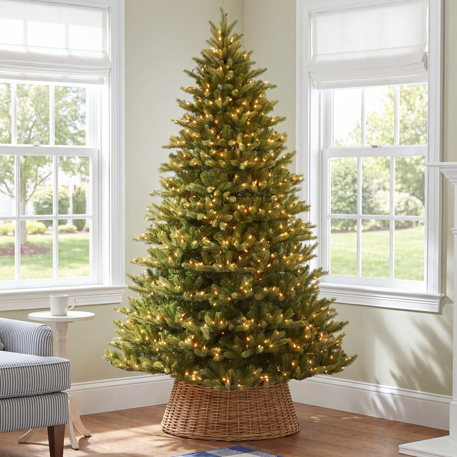 7.5' Pre-Lit Fir Tree