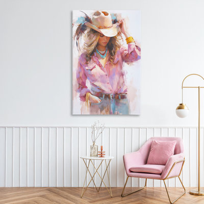Cowgirl Hat Reflections Canvas, design by Tina LeCour