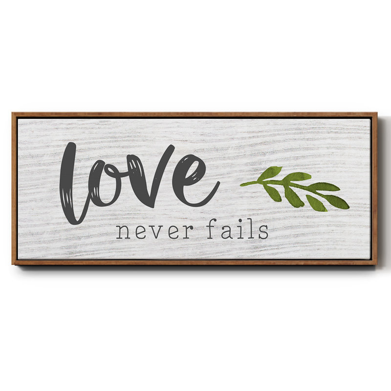 Love Love Fails - Toile encadrée, H 20 po x l 50 po