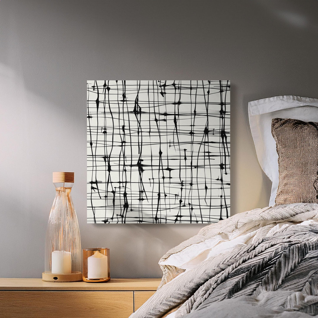 Modern Irregular Line Abstract Canvas