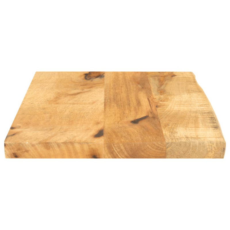 vidaXL Table Top Live Edge Solid Wood Rough Mango, 3.8cm H x 40cm W x 20cm D