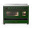 Majestic III Series 48 Inch Induction Range with 6 Induction Elements in Matte Graphite (Brass Trim)-1917753923-1917753934