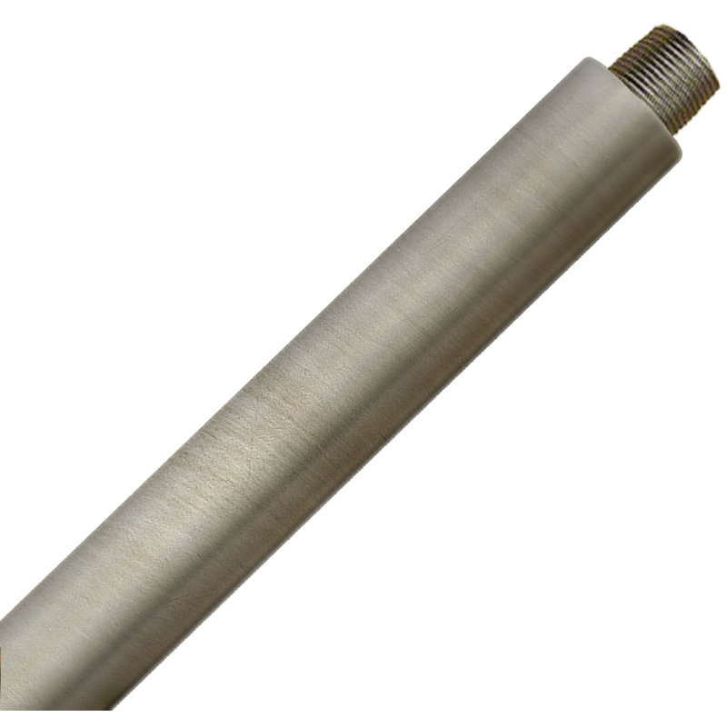 Mini-tige d'extension Willoughby en argent scintillant, Éclat argenté, H 9,5 po x l 0,5 po x P 0,5 po