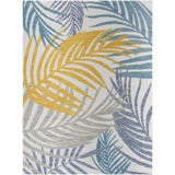 Amardo Off-White/Mustard Outdoor Area Rug