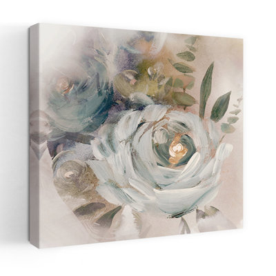 «Whispers Of Blooming Serenity II», art mural contemporain abstrait