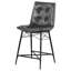 Grey Tufted Counter Height Stools (Set Of 2)-1165713225