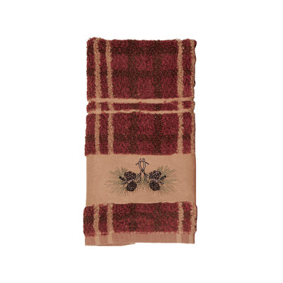 Serviette 100% coton rustique écossais Lodge