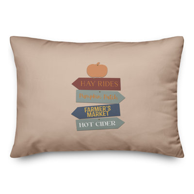 Housse de coussin rectangulaire avec insert Harvest