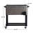 Winado 80 Quarts Serving Station / Cart Cooler with wheels in Gray