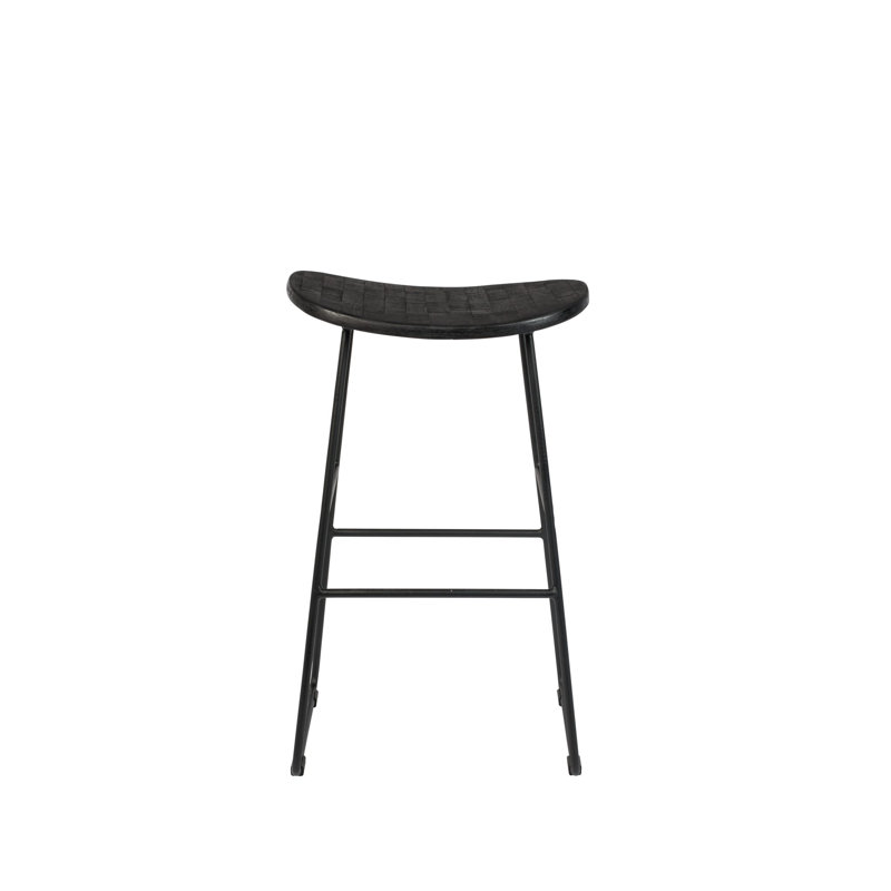 Tangle Solid Wood Counter & Bar Stool, Black, Bar Stool (30" Seat Height)