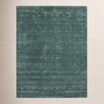 Simi Hand-Woven Geometric Cotton Wool Rug