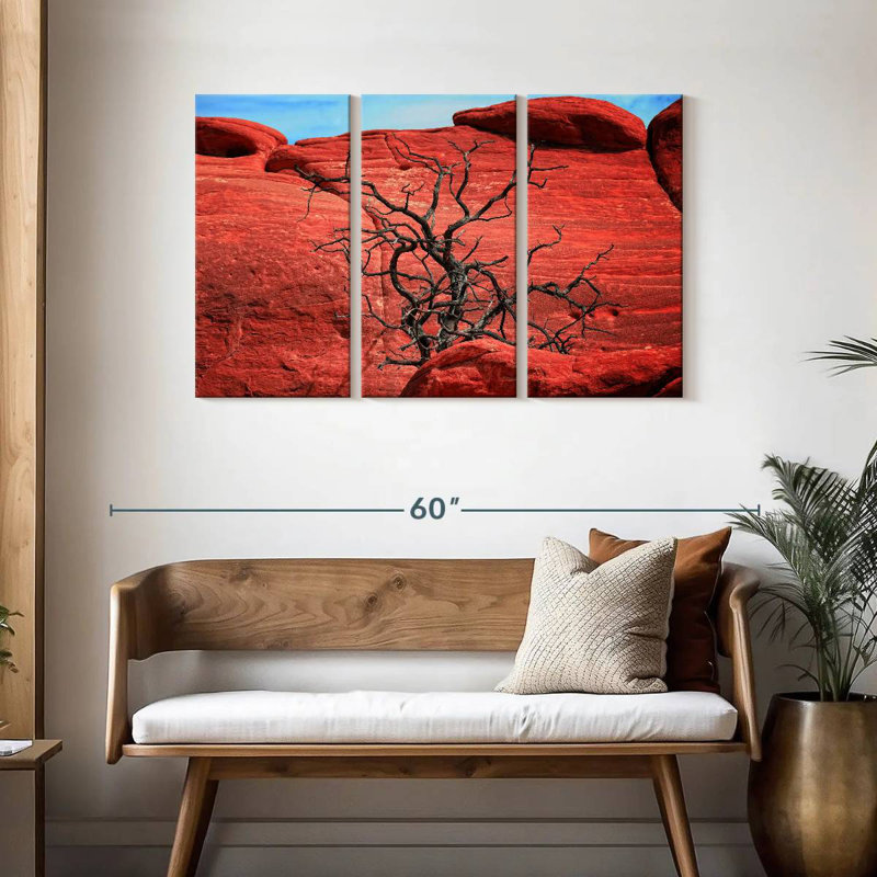 Harnek Dead Tree By Red Rocks, 28" H x 45" W