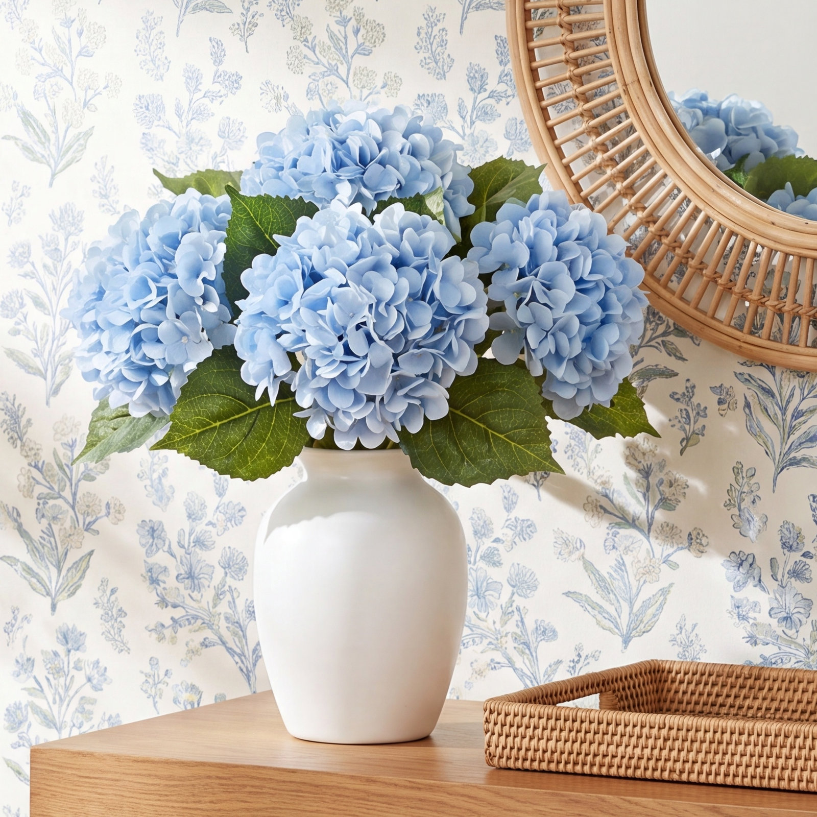 Hydrangea Floral Stems, Blue
