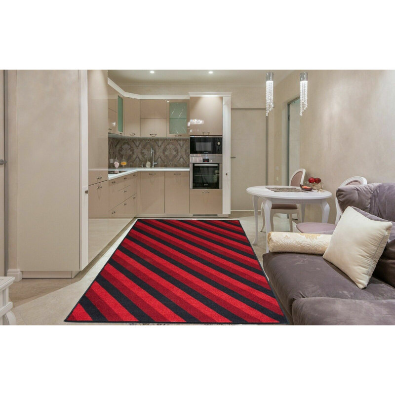 Jadziah Geometric Indoor / Outdoor Area Rug, Rectangle 40 x 60cm