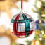 Southern Hospitality 5'' Striped Glass Other Ball Ornament