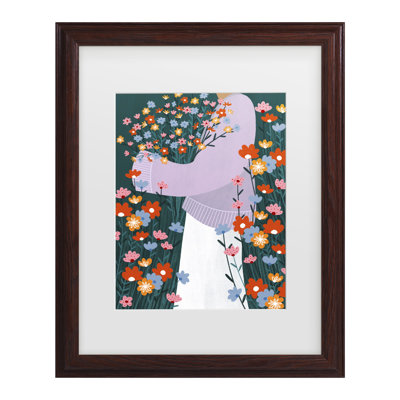 Bolog Bea Muller Wildflower Garden Matted Framed Art