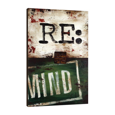 Note To Self - Re:Mind 1 Piece Wrapped Canvas Wall Art