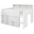Stylish Wooden Loft Bed With Study Desk, Storage Shelves And LED-272584900