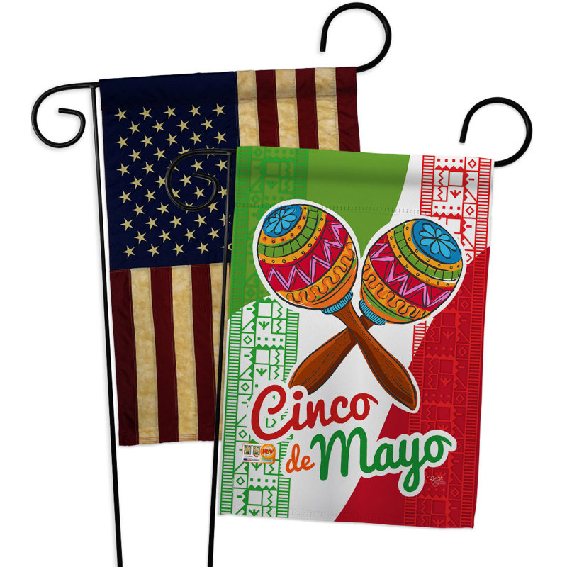 Drapeau de jardin Maracas Cinco De Mayo