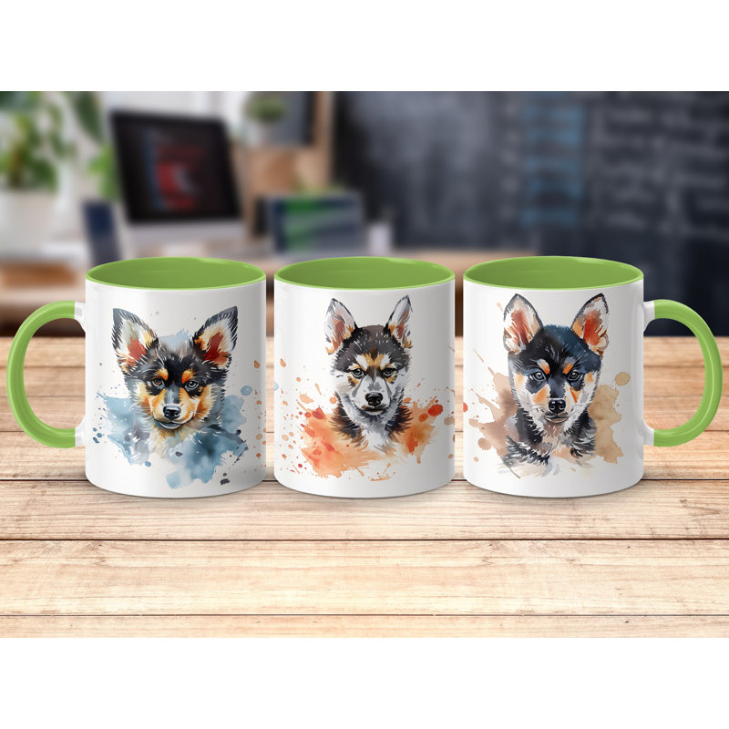 Mug, Light Green, 4