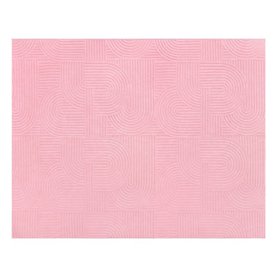 Machine Washable Non-Slip Oriental Area Rug Pink