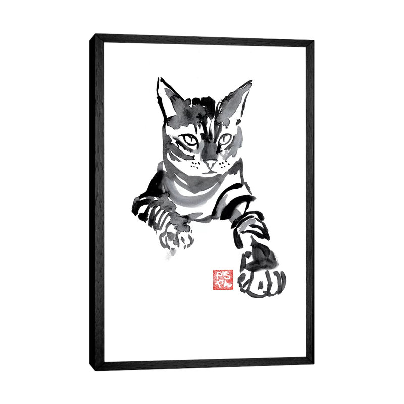 Installed by Péchane - Print on Canvas, 101.6 cm H x 66.04 cm W, Black Framed