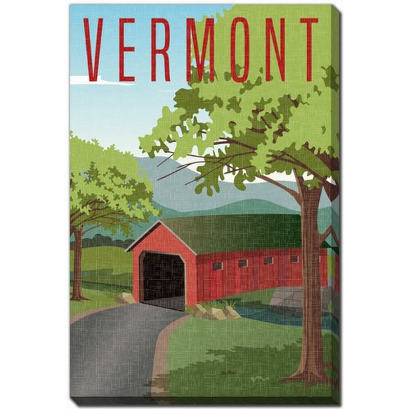Vermont State Poster, 20" H x 16" W