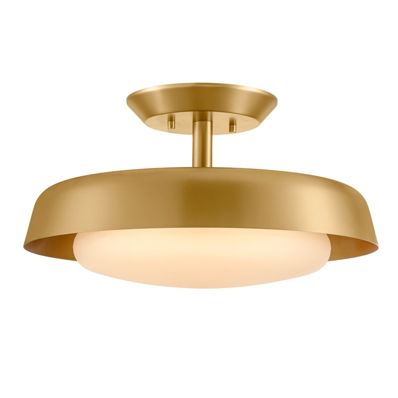 Solene LED Semi-Flush Mount in Champagne Bronze