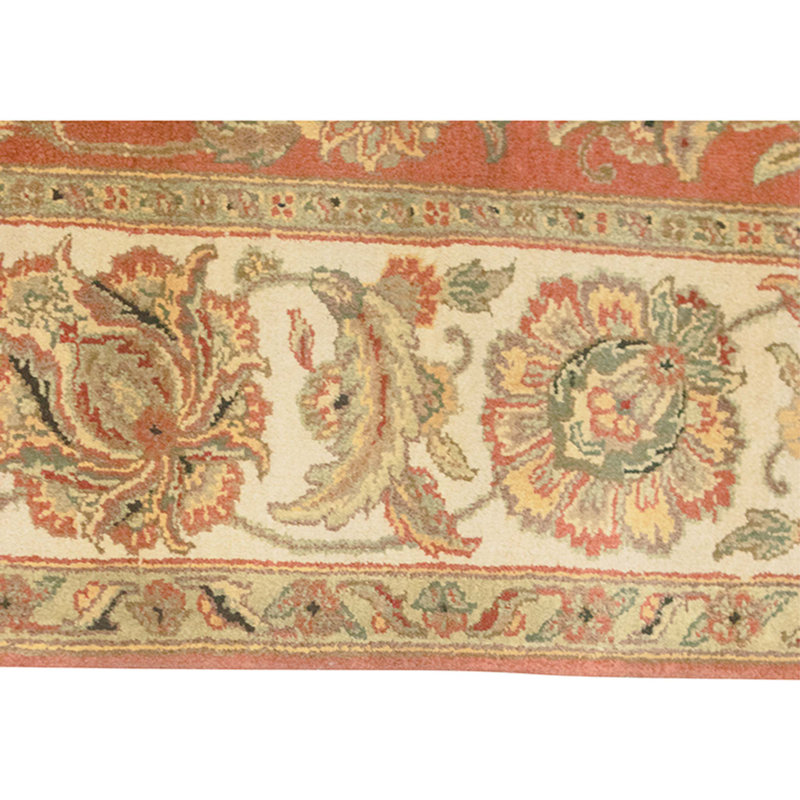 Tapis rouille et ivoire noué à la main de haute qualité