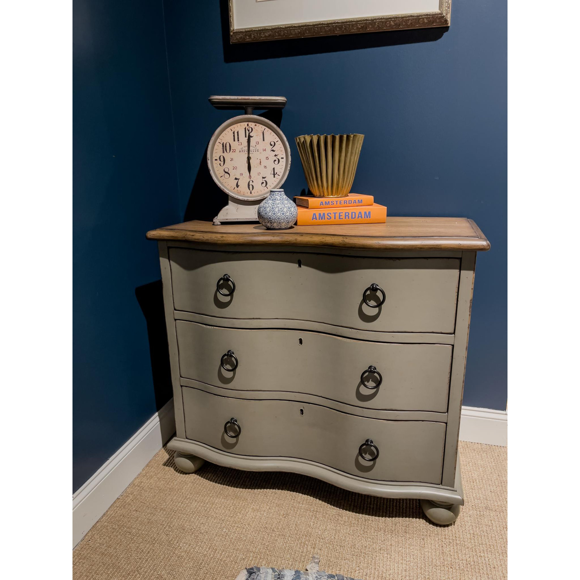 Country Living 3-Drawer Accent Chest 3, White