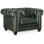 Charleston 47" Wide Tufted Genuine Split Grain Leather Chesterfield Chair