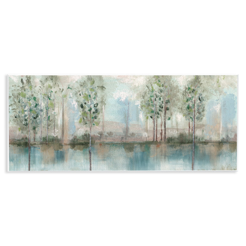 «Trees Reflecting on River», art mural par Susan Jill