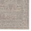 Tapis oriental gris / beige en polyester tissé à la machine Jeggar-353863737