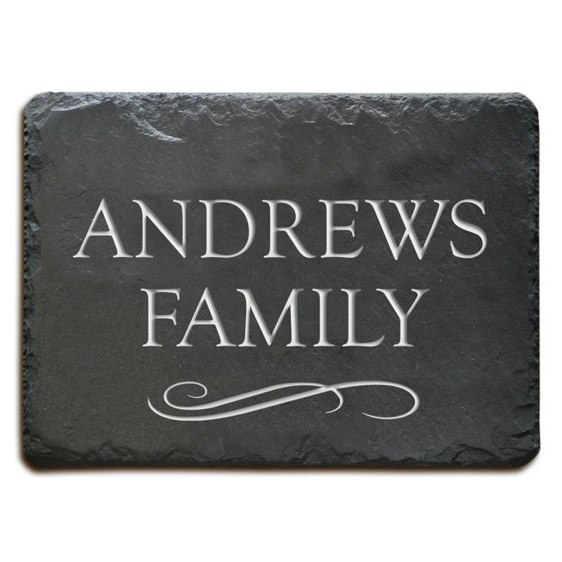 Support mural Slate, Noir, blanc