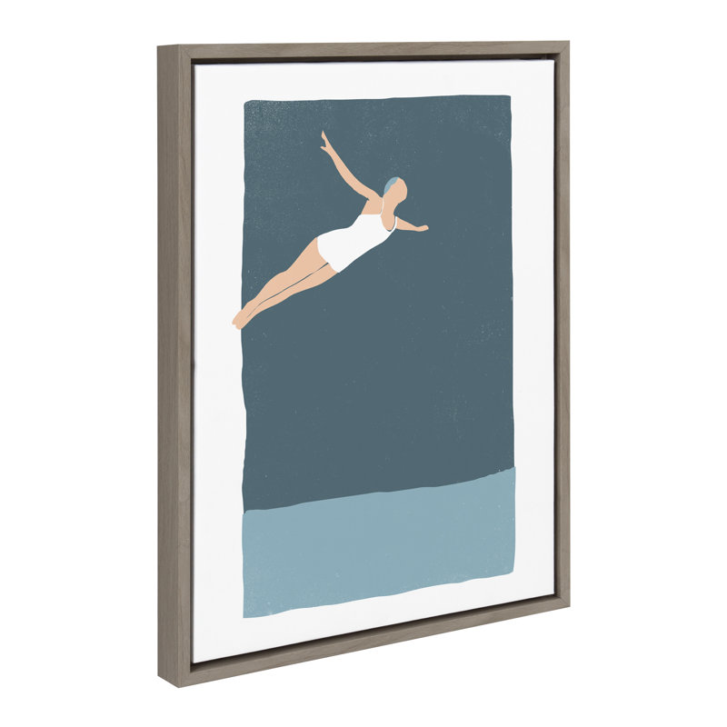 «The Leap» par Rocket Jack, reproduction d'art sur toile encadrée