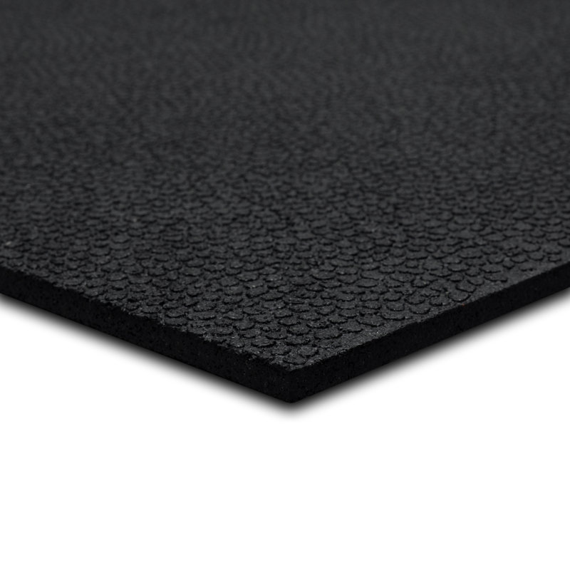 Black Heavy Duty Non-Skid Rubber Utility Mat 3' x 4'