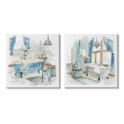 Peinture sur toile, 2 pièces, par Charles Robinson