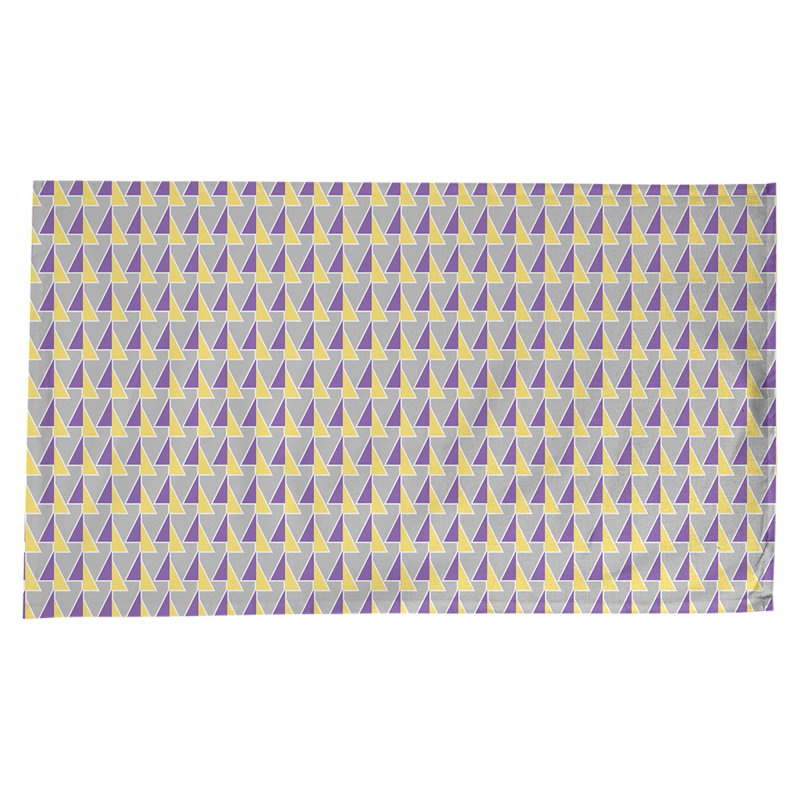 Shifted Arrows Tablecloth, Purple/Yellow