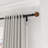 48" Adjustable Single Curtain Rod and Coordinating Finial Set-1035032542