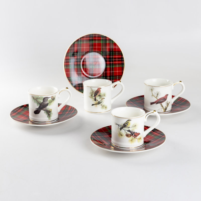 Porcelain Espresso Cup and Saucer