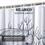 Rideau de douche transparent transparent, rideaux de douche pour la salle de bain avec 12 crochets-130011669