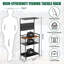 Support de rangement en MDF et métal 65,6 pouces