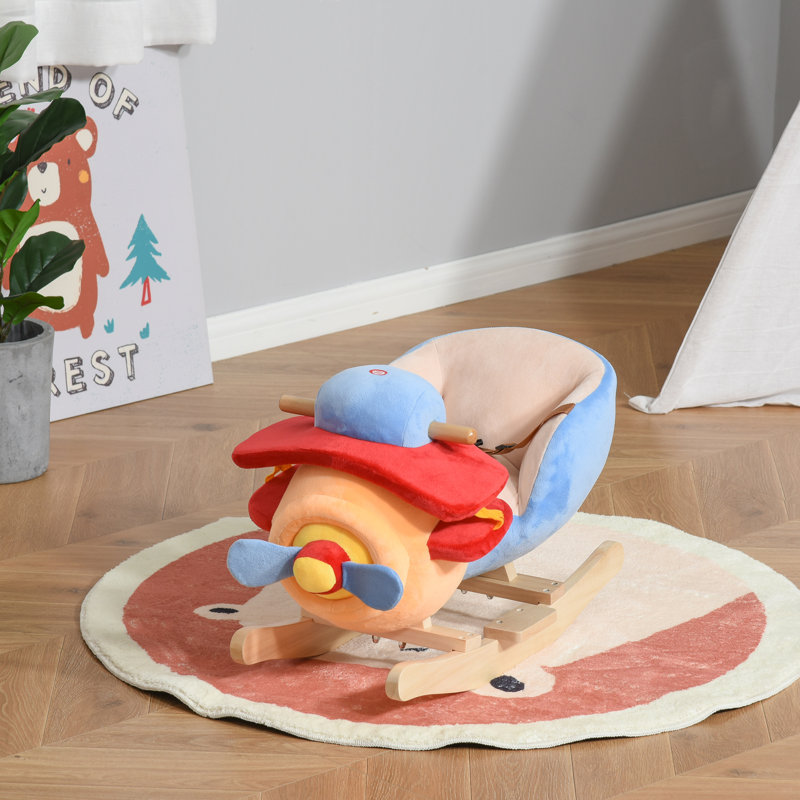 Chaise berçante pour enfants en peluche