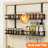 Wall Mounted Spice Rack Organizer 2-Pack, Space-Saving Metal Spice Holder For Kitchen Cabinet Or Pantry Door, Includes Screw And Adhesive Mounting Options-259737903