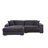 Anquantae 2-Piece Oversized Sectional Chaise Sofa with Comfy Deep Seat-1177513784-1170590835