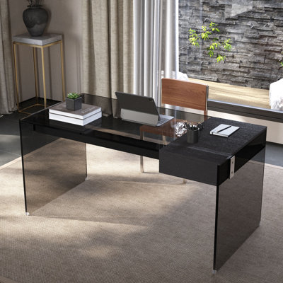 Tempered Glass Writing Desk