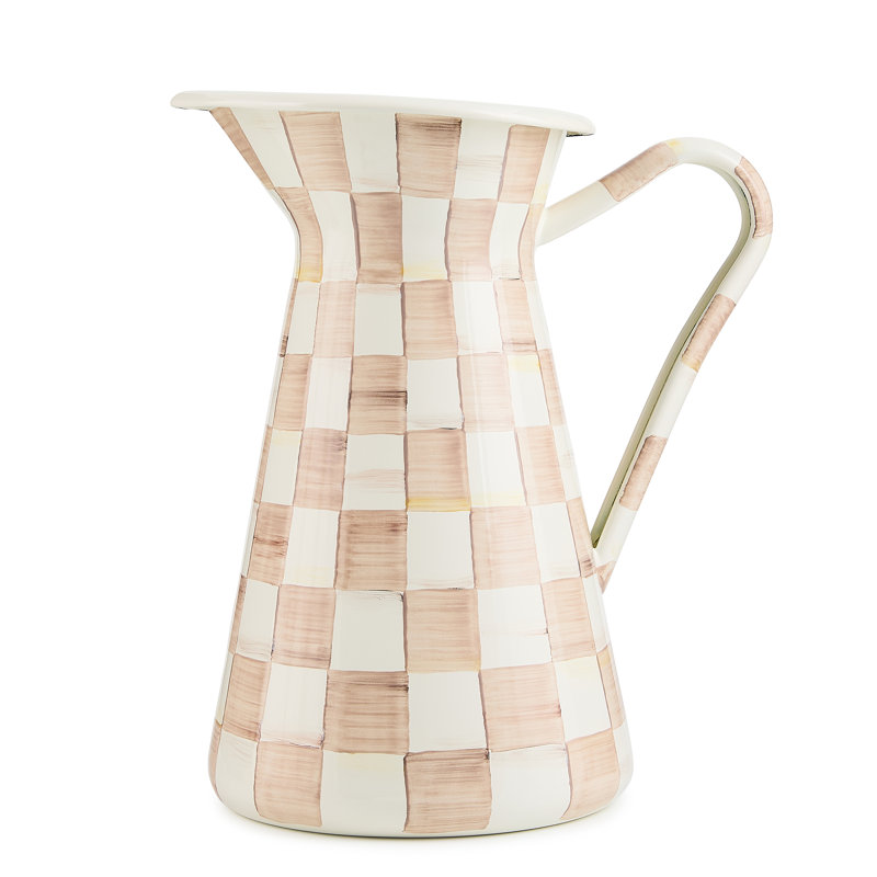 Mocha Check Large Practical Pitcher