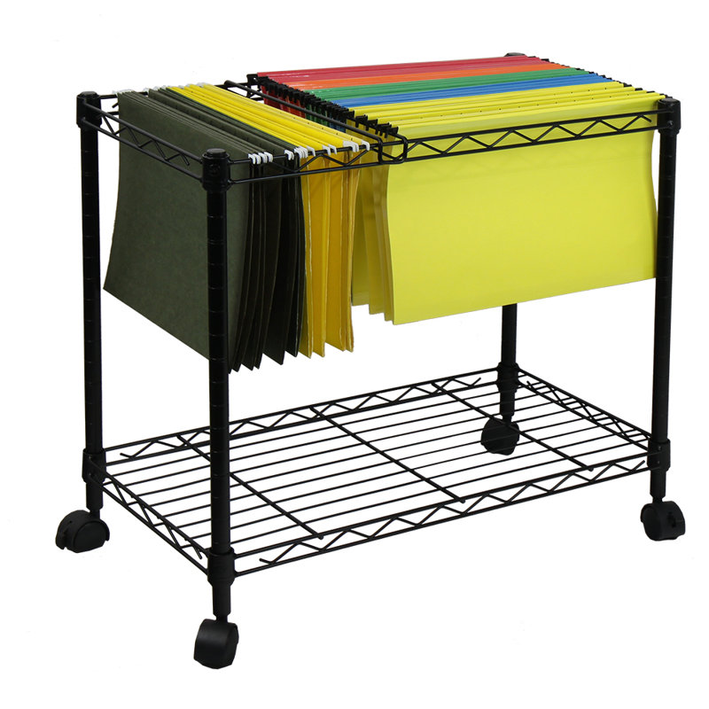 22'' H x 12.4'' W File Cart with Wheels