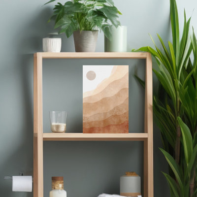 «Desert Horizon», art abstrait paysage minimaliste moderne