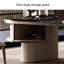 Bureau de thé demi-cercle en pierre frittée-269603856